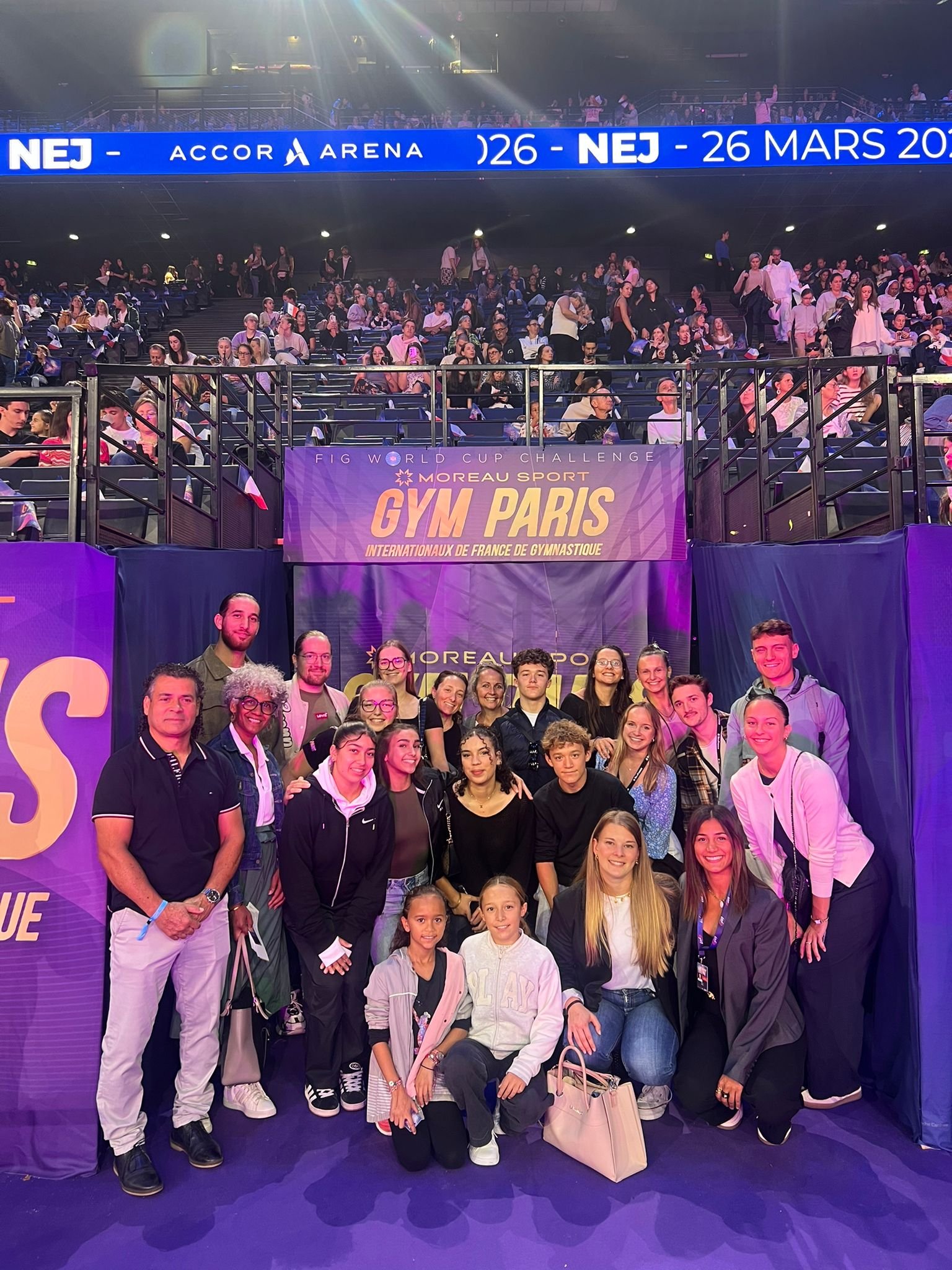 La team Gym'Expérience à Bercy ✨💜